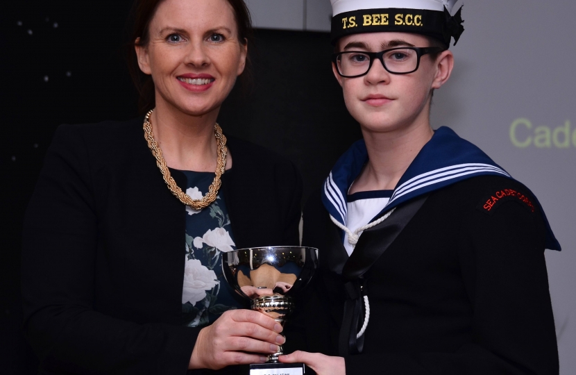 Trudy Harrison MP meets with Whitehaven Sea Cadets 