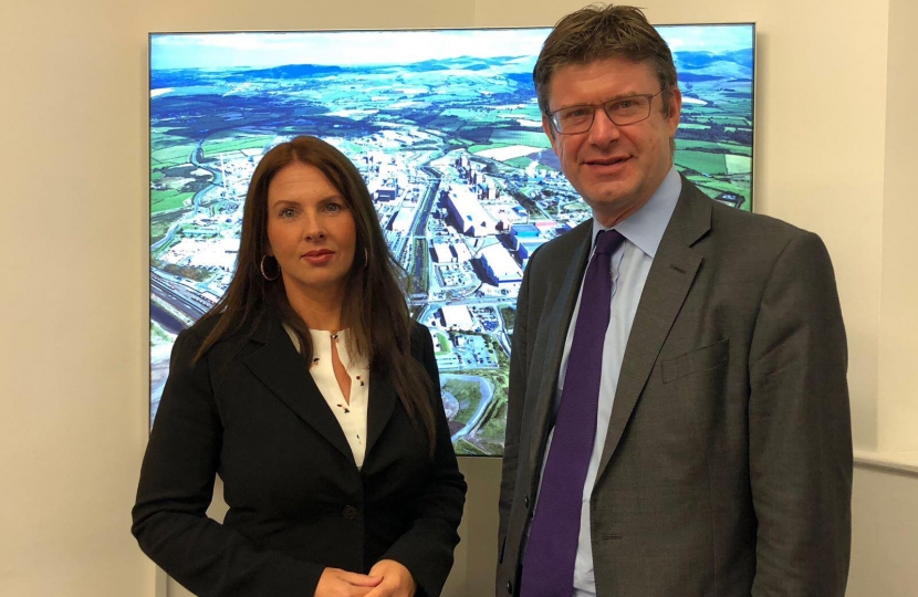 Trudy Harrison MP with Secretary of State for Business, Energy and Industrial Strategy Greg Clark
