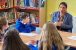 Trudy Harrison visits Moresby School
